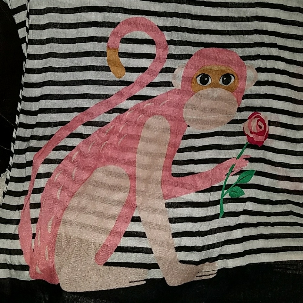 *SOLD* NWT Kate Spade Monkey Scarf - Picture 3 of 5